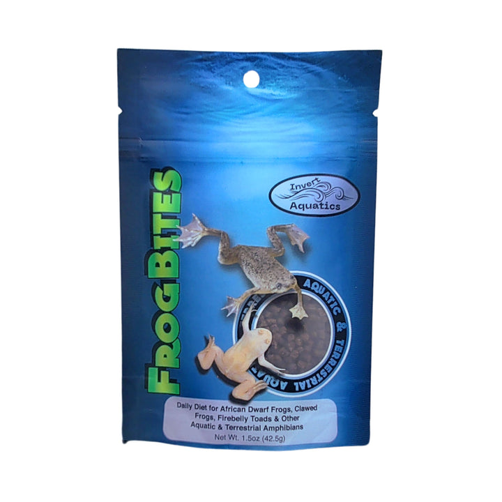 Invert Aquatics Frog Bites - Moist Pellet Sinking Diet for Frogs & Small Amphibians (1.5 oz (42.5g))