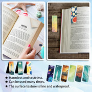 48 Pieces Magnetic Bookmarks Magnet Page Markers – Cute Magnet Bookmark Clips with Storage Boxes – Bookmarks for Reading Women & Men – Christmas Gifts & Teacher Gifts