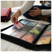 Vault X 9 Pocket Zip Trading Card Binder 360 Cards Exo-Tec (Black) | Holds 360 standard-size TCG cards in 20 side-loading 9-pocket pages. Padded, water-resistant Exo-Tec cover.