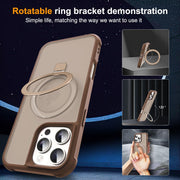 SKYLMW Compatible with iPhone 16 Pro Max Case with Stand,Desert Brown | iPhone 16 Pro Max Phone Case 6.9",Magnetic Ring Stand,Compatible with MagSafe,Military-Grade Protection,Great Grip Feeling