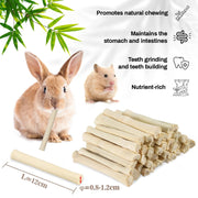 Sukh 240g Rabbit Chew Sticks - Natural Sweet Bamboo Chew for Small Animals | Sweet Bamboo Sticks, Teeth Grinding Treats & Chew Toys for Bunny, Hamster, Rat, Guinea Pig, Chinchilla, Gerbil, Pet Essential