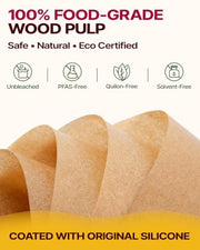 Katbite 200Pcs 12x16 In Unbleached Parchment Paper for Baking, Precut Parchment Paper Sheets, Heavy Duty Flat Baking Paper, Half Sheet Baking Sheets for Baking Cookies, Cooking, Air Fryer, Oven