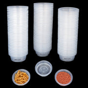 Lizard Crested Gecko Food Water Feeding Cups, 100 pcs, 0.5oz