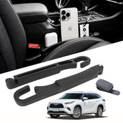 Orvifuly Car Seat Gap Filler 2 Pack for Toyota RAV4 & 4Runner | Fits Grand Highlander, Highlander & Sequoia; EVA gap organizer with emergency window breaker and 1 magnetic sunglasses holder