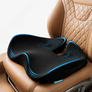 Car Seat Cushion for Driving, Sciatica Pain Relief Car Pillow and Seat Pad | Extra Large Driver Seat Cushion Offers Broad Car-Seat Coverage to Ease Hip and Tailbone Pressure During Long Drives (Black)