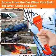 BFXM Car Window Breaker Hammer and Seat Belt Cutter 2-in-1, 2 Packs | Emergency Escape Tool, Safety Glass Breaker, Automotive Safety Essentials And Car Accessories