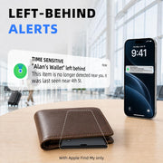 UQO Wallet Tracker Card, Works with Apple Find My or Google Find Hub | MFi certified. Works with Android. Qi charging. 85dB+ sound. Separation alerts. Wallet & passport fit. Great gift idea.
