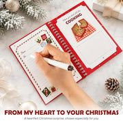 DIY Spiral Bound Christmas Gift Card Book, 5x7 Holiday Gift Booklet,4 Pack | 10 Themed Pages,Spiral Binding,Add Cards,Coupons,Write-In Notes,Festive Christmas Holiday Designs,Greeting Card Book