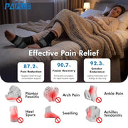 PAPLUS 6 Pairs Compression Socks Women & Men for Plantar Fasciitis Relief | Open Toe Ankle Brace with Arch & Ankle Support, Plantar Fasciitis Socks for Achilles Tendonitis Relief, Heel Pain & Swelling