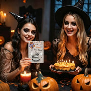 FSSDAS Funny Halloween Birthday Card for Women Men, Spooky Birthday Card | Happy Halloween Birthday Cake Card for daughter, best friends, Him, Her, Happy Boo-irthday Gift for Kids, with Envelope,