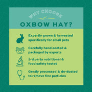 Oxbow Orchard Hay, Rabbit & Guinea Pig Hay, Hand-Sorted, De-Dusted, 40 oz | Orchard Grass Hay, Bunny Hay For Rabbits, Guinea Pigs, Bunnies and Chinchillas, Made in USA