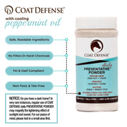 COAT DEFENSE Daily Preventative Powder & Rain Rot Treatment for Horses | Safe & Effective Equine Sweet Itch, Skin Funk, Scratches | Dry Horse Shampoo, 16 oz. | All Natural Ingredients