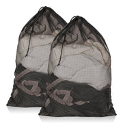2 Pack Mesh Laundry Bags 23x34 Inch Drawstring Locking for Travel Home | Mesh bags with locking drawstring, Tear-resistant for blankets & towels, Lightweight foldable for travel/dorm
