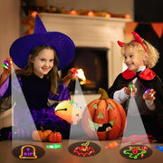 40 Halloween Finger Lights Party Favors for Kids Goodie Bag Stuffers Prizes | Light Up Halloween Toys Bulk Treats Non Candy Classroom Prize Trick or Treat Giveaways Halloween Trinkets Pinata Fillers