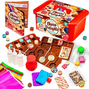 GirlZone Little Choco Delights Maker Kit, Chocolate Making Kit for Kids, Over 100 Pieces with Candy Bar Molds, Lolly Sticks & Wrappers, Toys for Playdates, Creative Activities & Gifting from Aged 8+