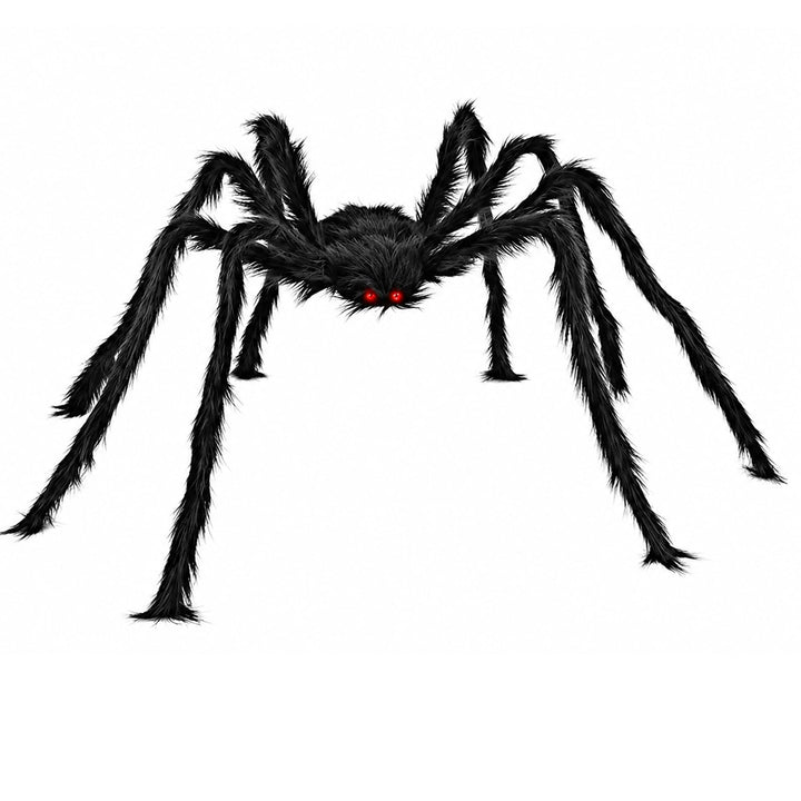 5 FT Spider Halloween Decorations,Indoor Outdoor Halloween Decor Spider | Black Big Fake Spiders for Yard Lawn Garden Party Decor
