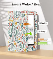 Moko Case for 6" Kindle (11th Generation,2024/2022), Flowers