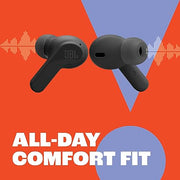 JBL Vibe Beam - True Wireless Earbuds - Black | JBL Deep Bass Sound, Comfortable fit, Up to 32 8h 24h total hours of battery life with speed charging