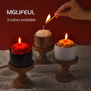 MGLIFEUL 4oz Candle Tins Jars Cans with Lids and Wax Wick for Making Candle | Black Empty Candle Containers for Small Business & Beginners Commercial candle-making DIY Candle Supplies (Black,4oz,12pcs)