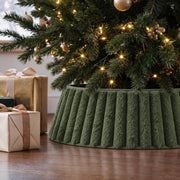 Beautiful Christmas Tree Collar - Modern 29" Velvet Tree Ring | Easy to Set Up Christmas Skirt Enhances Your Holiday Home Decor