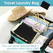 2 Pack Mesh Laundry Bags 23x34 Inch Drawstring Locking for Travel Home | Mesh bags with locking drawstring, Tear-resistant for blankets & towels, Lightweight foldable for travel/dorm
