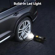 150 PSI Tire Inflator Portable Air Compressor with Digital Pressure, Black | 12V DC Auto Shutoff Air Pump Emergency LED Light for Car Tires, Bicycle & Balloons