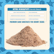 Fluker's All Natural Premium Hermit Crab Sand Substrate, Sand Mixture with Coconut Fiber, For Hermit Crab Tanks, 12 lbs.