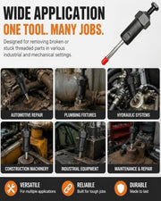 Heavy-Duty Grease Fitting Unclogger Tool, 600 PSI Grease Zerk Cleaner | For Hardened Lubricant Buildup, M6 M8 Compatible for Tractors, Vehicles, Farm & Construction Equipment Use(Long+Short)