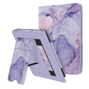 Fintie Stand Case for 6" Kindle 11th Generation 2024/2022, Lilac Marble | Foldable Kickstand PU Leather Cover, Card Slot & Hand Strap, Auto Sleep/Wake, for All-New Kindle 2024/2022 11th Gen e-Reader