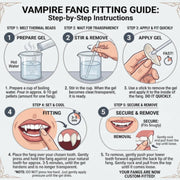 Zhanmai 12 Pairs Vampire Teeth Fangs 4 Sizes Halloween Party Accessories | Fake Vampire Fangs for Cosplay, Halloween Party Costume Accessories, Masquerade Dress up Favors, 12 Pairs 4 Sizes 2 Pellets