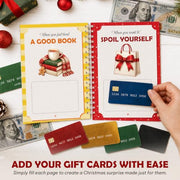 Merry Christmas Gift Card Book For Teens, Adults, 24 Pages Gift Card Holder | 5x7 Inches Christmas Gift Card Book For Adults, Kids, Teens; Easy to Gift, Stocking Stuffers For Teen Girls, Trendy Stuff