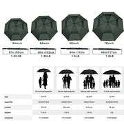 MRTLLOA Extra Large Golf Umbrella,54/62/68/72 Inch Automatic Open Umbrella | Double Canopy Vented Windproof, 210T Pongee Fabric Waterproof , Large Umbrellas for Rain Heavy Duty, Big Umbrella, Oversized