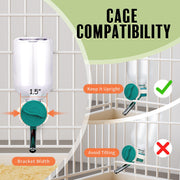Choco Nose No-Drip Small Animal Water Bottle - Leak-Proof Patented Nozzle Helps Prevent Pet Cage Mess & Wet Bedding - Guinea Pig, Rabbit, Ferret, Hamster - BPA Free, Easy Install, 10.2 fl oz (C128)