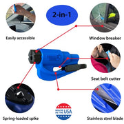 RESQME The Original Keychain Car Escape Tool, Made in USA, unisex-adult, (Black), Single Pack (01.100.01)