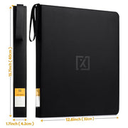 X PRO Top Load Card Binder - Compatible with Top-loading Card Cases - Fits 252 | 20 Premium Loaders Included | 9-Pocket Ringless Double-Sided Pages | Premium Storage for TCG & Sports Cards
