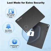 Wallet Tracker for Apple Find My, [Apple MFi Certified], iOS Only | 5+ Year Battery, Ultra-Slim Smart Card Tracker for Walle, Wallet Tracker Card forWallet, Passport, Luggage, Purse & Backpack