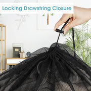 2 Pack Mesh Laundry Bags 23x34 Inch Drawstring Locking for Travel Home | Mesh bags with locking drawstring, Tear-resistant for blankets & towels, Lightweight foldable for travel/dorm