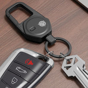 Oaridey Keychain, Works with Apple Find My Only, Carabiner Car Key Chain with GPS Tracker, Heavy Duty Key Finder for Luggage, Anti-Lost Key Tracker with 2-Year Battery Life, High-Precision, Black