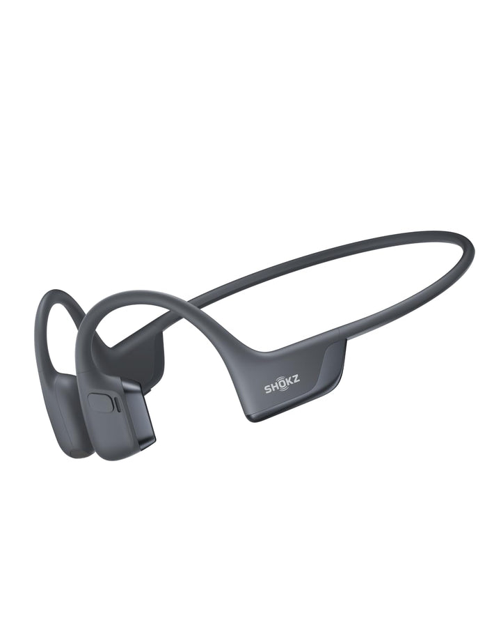 SHOKZ OpenRun Pro 2 Bone Conduction Bluetooth Sport Headphones, Black | Bundle with Reflective Strip；DualPitch premium sound；Open ear awareness; Smart Mic; IP55; 12H battery; Running/Cycling/Hiking