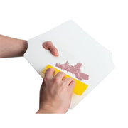 Performance Tool W1002 12 x 12 in. Plastic Body Filler Mixing Board | Automotive body shop tool. Non-stick HDPE. Flex to peel off unused filler. Built-in thumb hole for easy holding