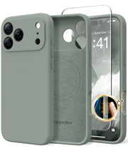 SuydanBox Magnetic for iPhone 18 Pro Case/iPhone 17 Pro Case Silicone | Fit for MagSafe,Screen Protector,Full Camera Protection,Shockproof Protective Phone Case for iPhone 18 Pro/17 Pro Calke Green