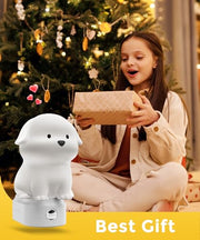 L LOHAS LED Plug in Night Light for Kids, 3D Cute Puppy Night Light | Dusk to Dawn Sensor, RGB+Soft White 3000K Dog Night Light, Christmas Birthday Gift Nightlight for Kids, Room Decor