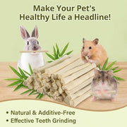 Sukh 240g Rabbit Chew Sticks - Natural Sweet Bamboo Chew for Small Animals | Sweet Bamboo Sticks, Teeth Grinding Treats & Chew Toys for Bunny, Hamster, Rat, Guinea Pig, Chinchilla, Gerbil, Pet Essential