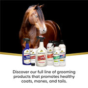 Absorbine ShowSheen Hair Polish & Detangler, 32 fl oz Quart Spray Bottle | Mane & Tail, Pro-Vitamins, Silk Proteins, Lustrous Shine, Reduces Hair Breakage, Promotes Longer Healthy Hair, Horses & Dogs