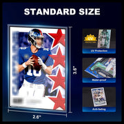 1000ct Card Sleeves for Trading Cards, Clear Soft Baseball Sports Sleeves | Soft Plastic Protector Card Sleeve, Clear Card Sleeve Fit for Baseball, Football Sports Cards, PKM, MTG, Game, Standard Cards