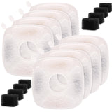 Pet Fountain Filters Compatible with 95Oz/2.8L Dog Water Fountain (8 Filters&8 Sponges)