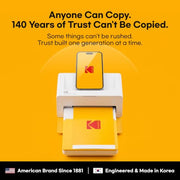 KODAK Dock Plus 4x6 Photo Printer, Smartphone Docking, 4PASS, 50 Sheets | Bluetooth, iPhone & Android Smartphone Compatible, Charge While Printing, Water, Fingerprint and Fade Resistant