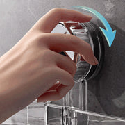 Multi-purpose organiser with suction cups for wall mounting without drilling