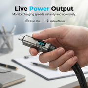 ⏳Limited-time 50% off⏰4-in-1 Digital Display Keychain Charging Cable🔋📱