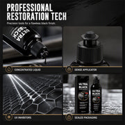 Car Plastic Restorer 120ml Black Trim Care Agent for Auto Detailing